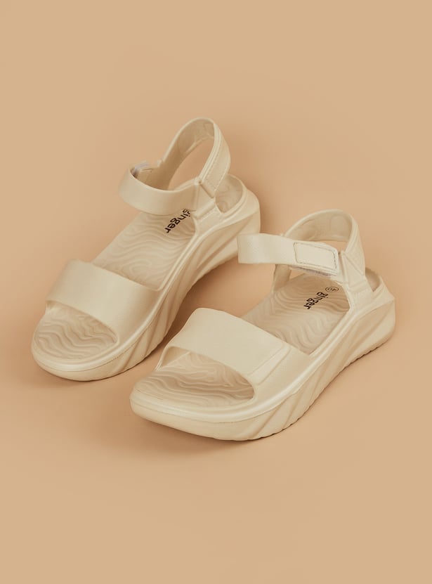 GINGER Solid Velcro Sandals
