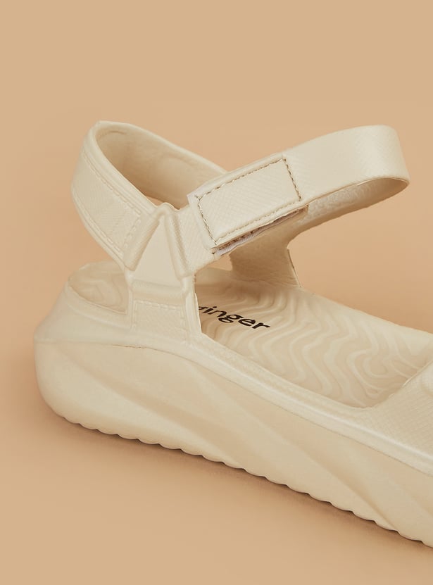 GINGER Solid Velcro Sandals