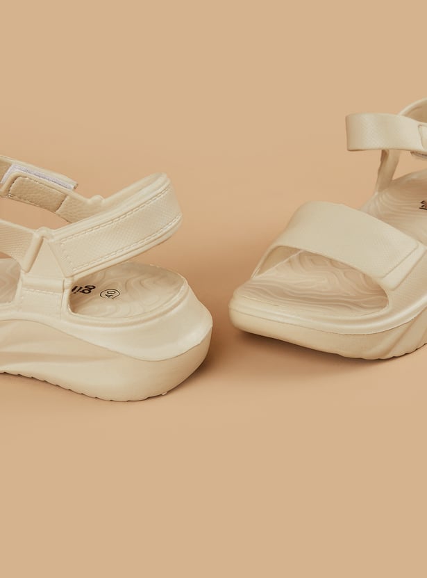 GINGER Solid Velcro Sandals