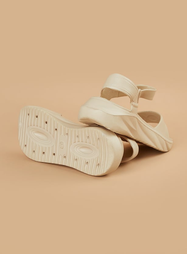 GINGER Solid Velcro Sandals