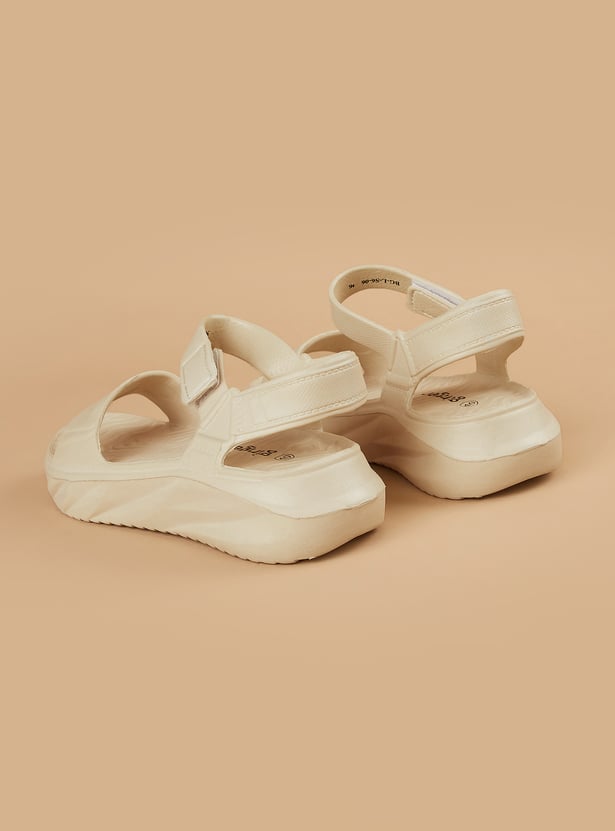 GINGER Solid Velcro Sandals