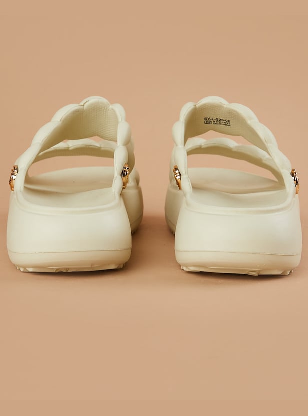GINGER Braided Flatform Sliders
