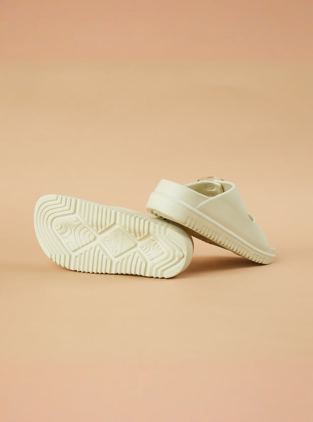 GINGER Solid Double Buckle Sliders