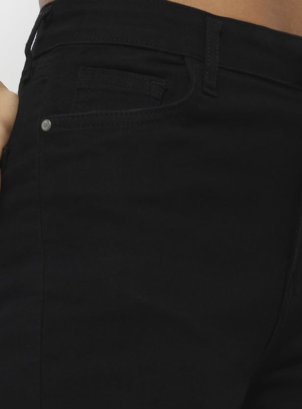 KRAUS Solid Medium Wash Straight Fit Jeans