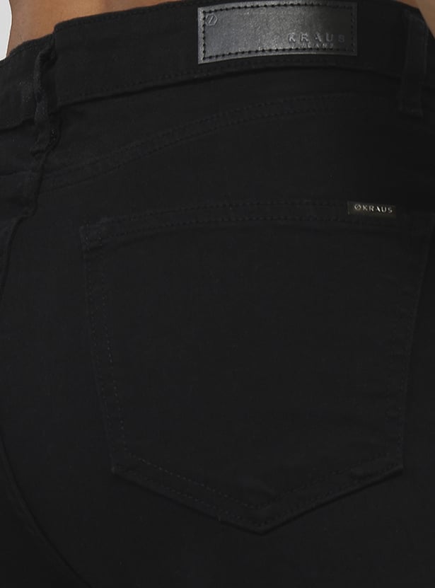 KRAUS Solid Medium Wash Straight Fit Jeans