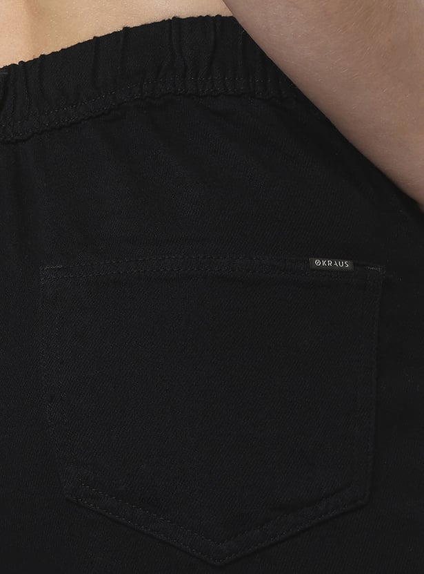 KRAUS Solid Wide Leg Jeans