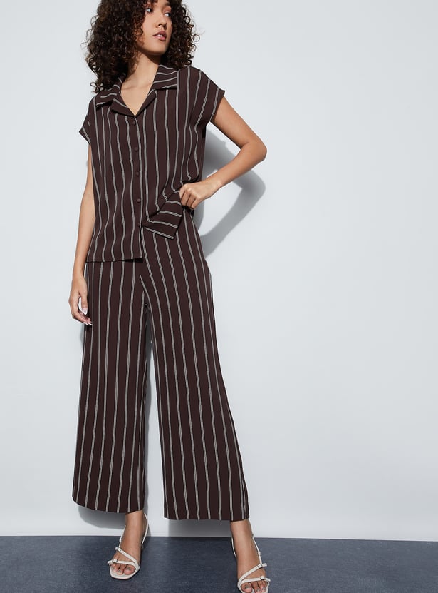 CODE Striped Trousers