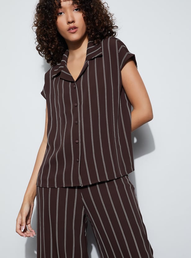 CODE Striped Regular Fit Shirt