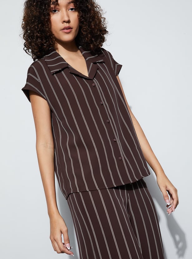 CODE Striped Regular Fit Shirt