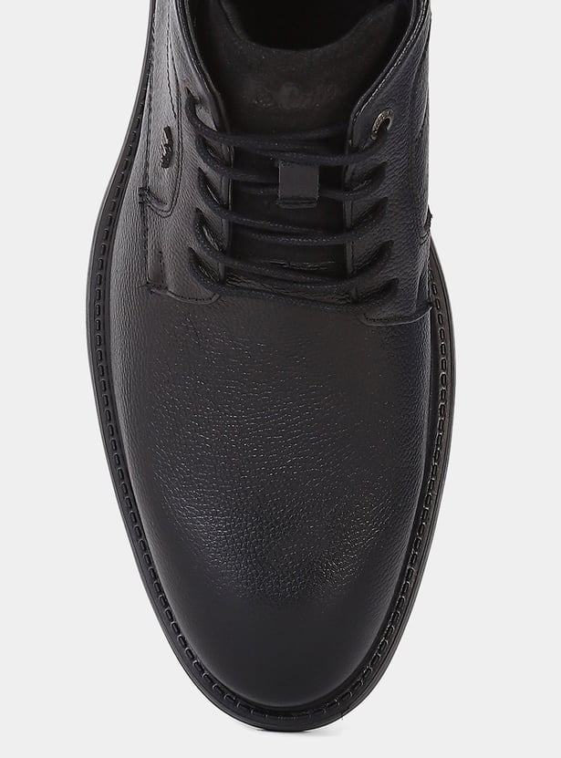 LEE COOPER Solid Lace-Up Ankle Boots