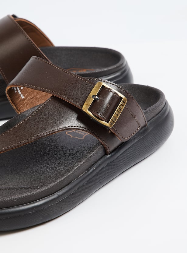 LEE COOPER Leather One Toe Sandals