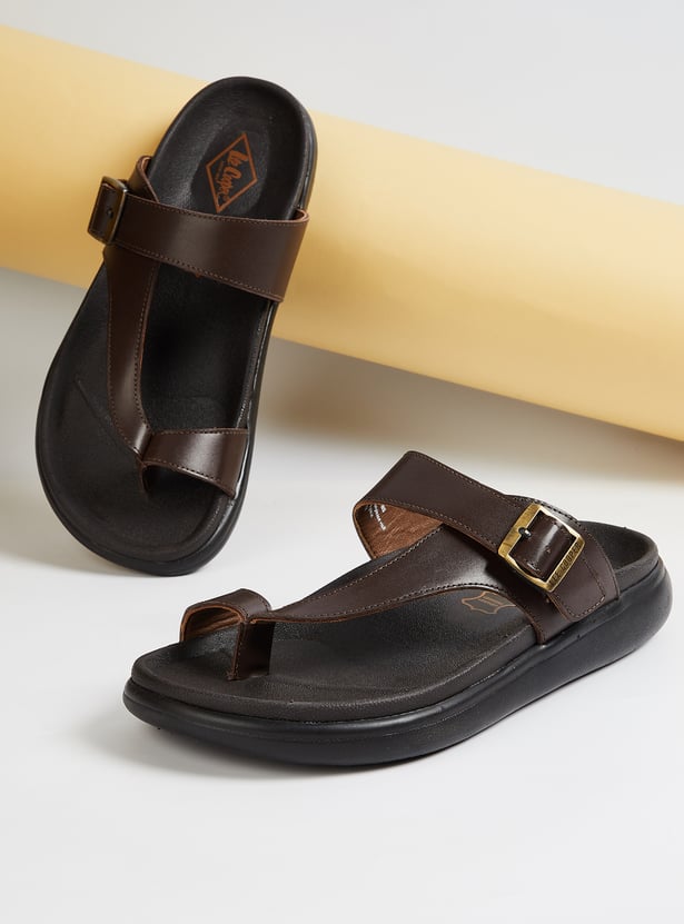 LEE COOPER Leather One Toe Sandals