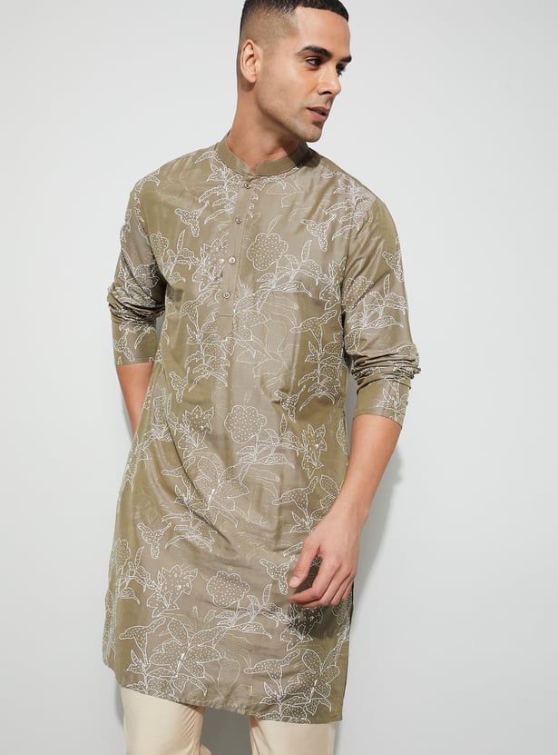 MELANGE Floral Printed Kurta