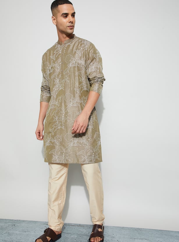 MELANGE Floral Printed Kurta