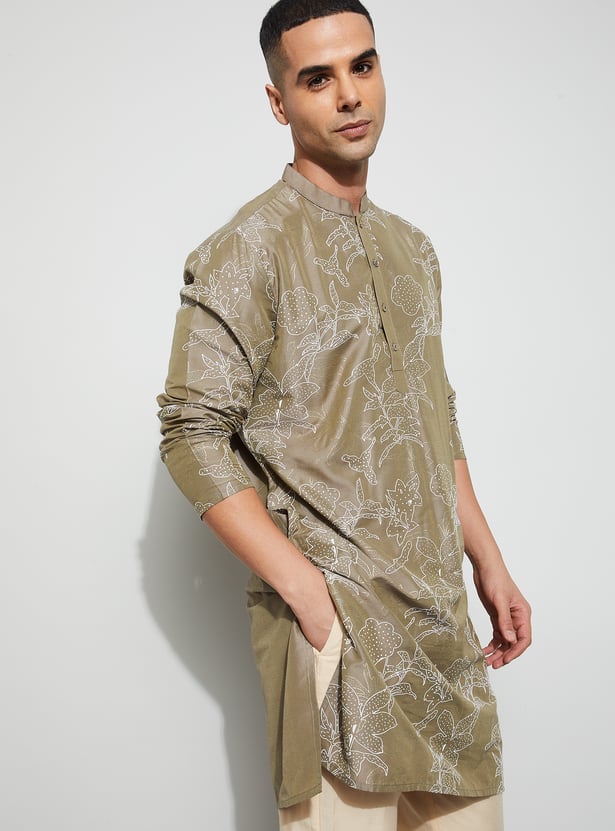 MELANGE Floral Printed Kurta