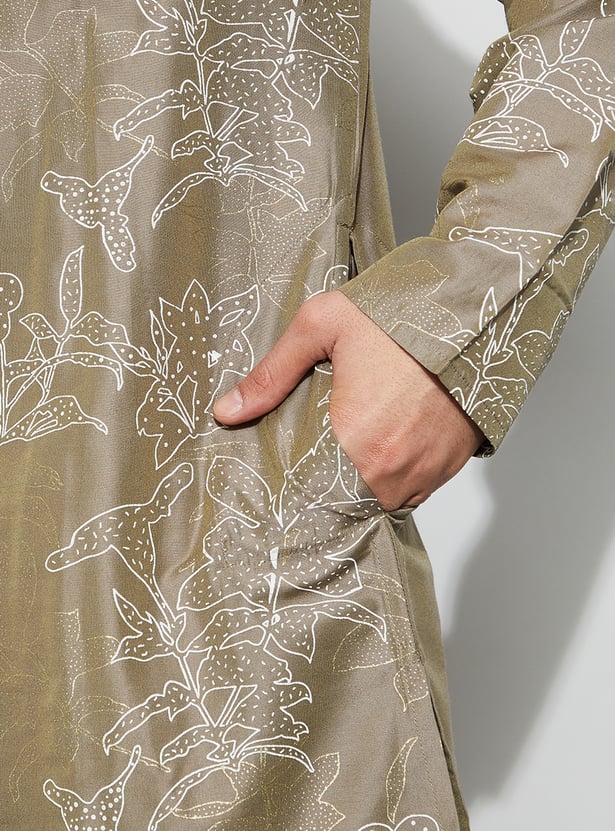MELANGE Floral Printed Kurta