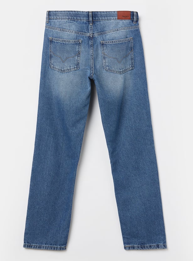 PEPE JEANS Boys Light Wash Regular Jeans