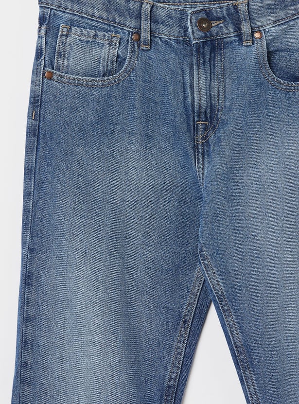 PEPE JEANS Boys Light Wash Regular Jeans