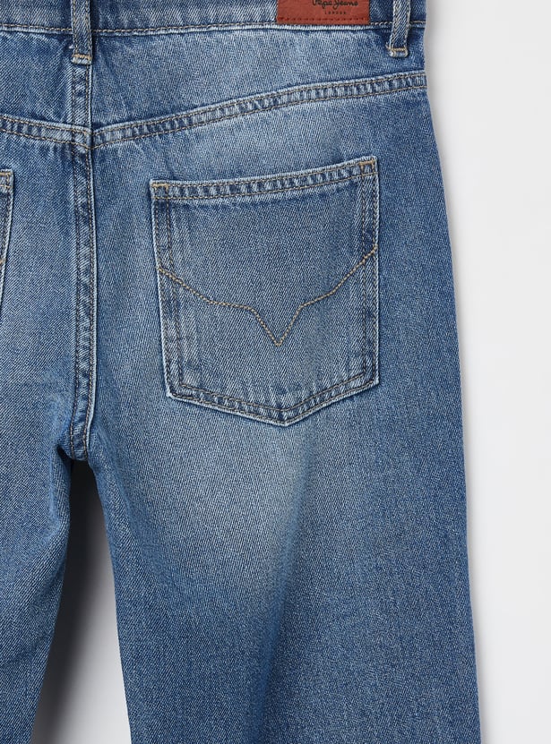 PEPE JEANS Boys Light Wash Regular Jeans