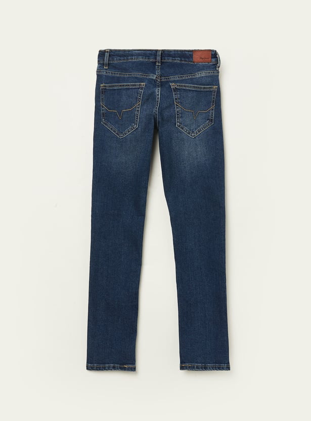 PEPE JEANS Boys Collins Faded Slim Fit Jeans