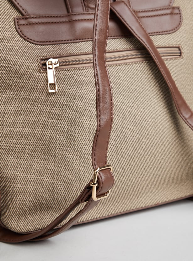 GINGER Colourblocked Turnlock Backpack