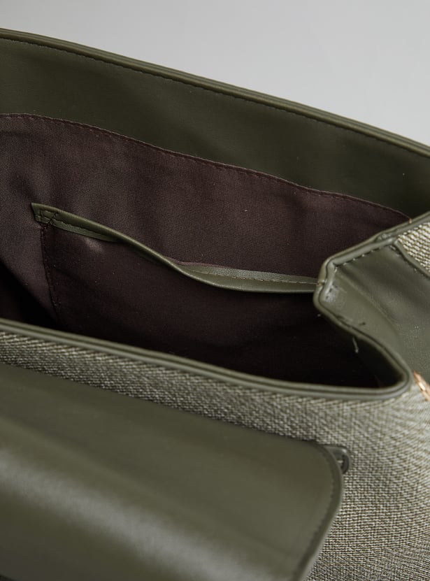 GINGER Colourblocked Turnlock Backpack