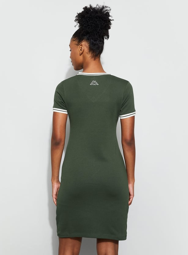 KAPPA Striped Trim T-shirt Dress