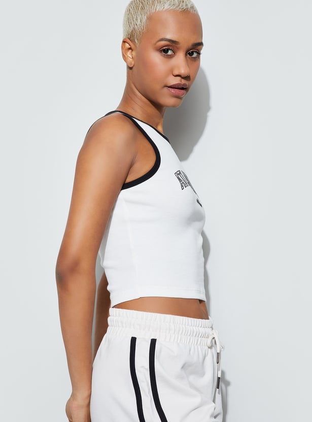 KAPPA Printed Crop Tank Top