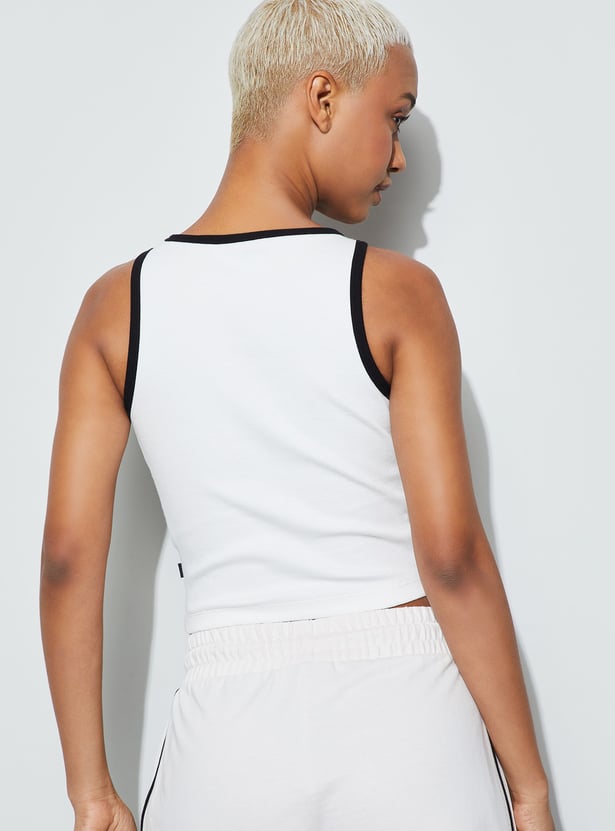 KAPPA Printed Crop Tank Top