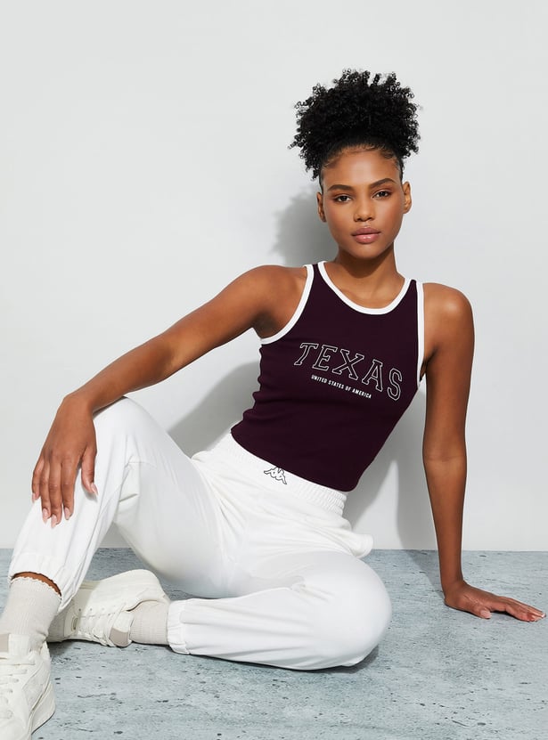 KAPPA Printed Crop Tank Top