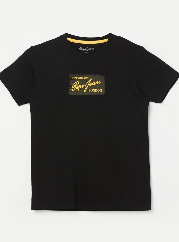 PEPE JEANS Boys Brand Print T-shirt