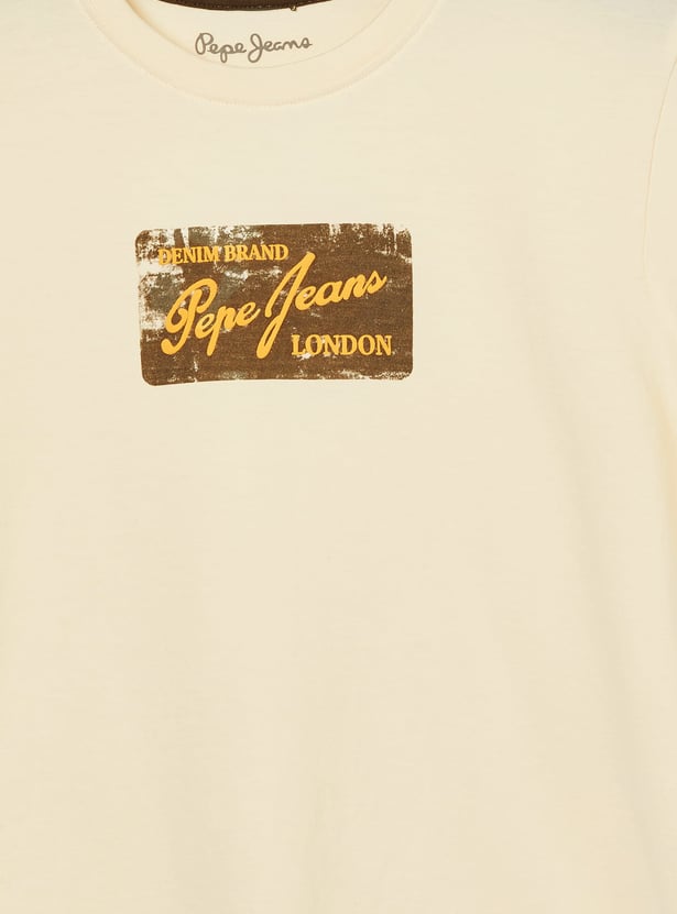 PEPE JEANS Boys Brand Print T-shirt