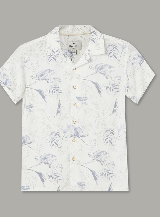 PEPE JEANS Boys Foliage Print Shirt