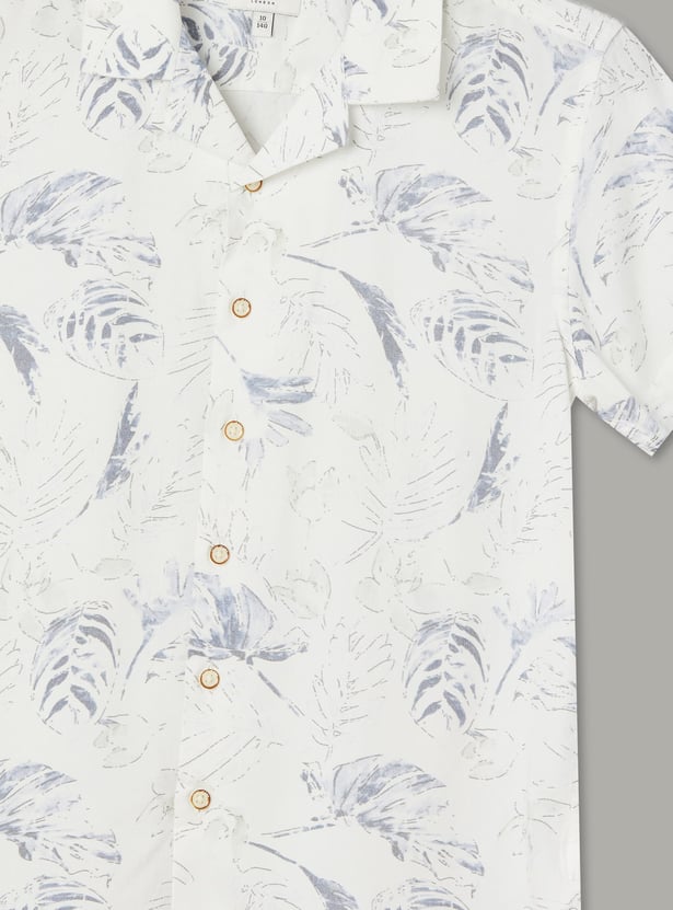 PEPE JEANS Boys Foliage Print Shirt