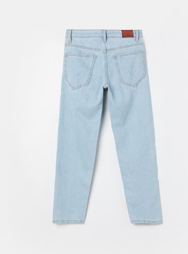 PEPE JEANS Boys Lighwashed Huggos Jeans (Baggy)