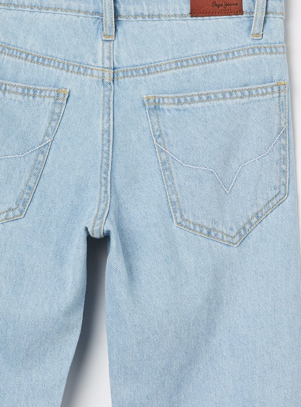 PEPE JEANS Boys Lighwashed Huggos Jeans (Baggy)