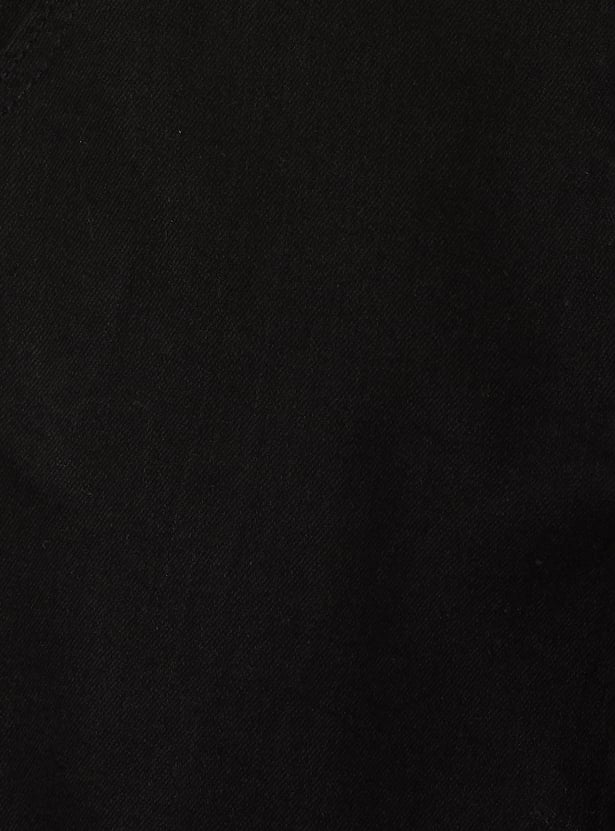 PEPE JEANS Boys Black Used Mid-Rise Regular Jeans