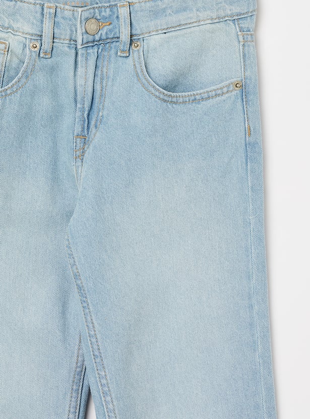 PEPE JEANS Boys Light Wash Regular Fit Jeans