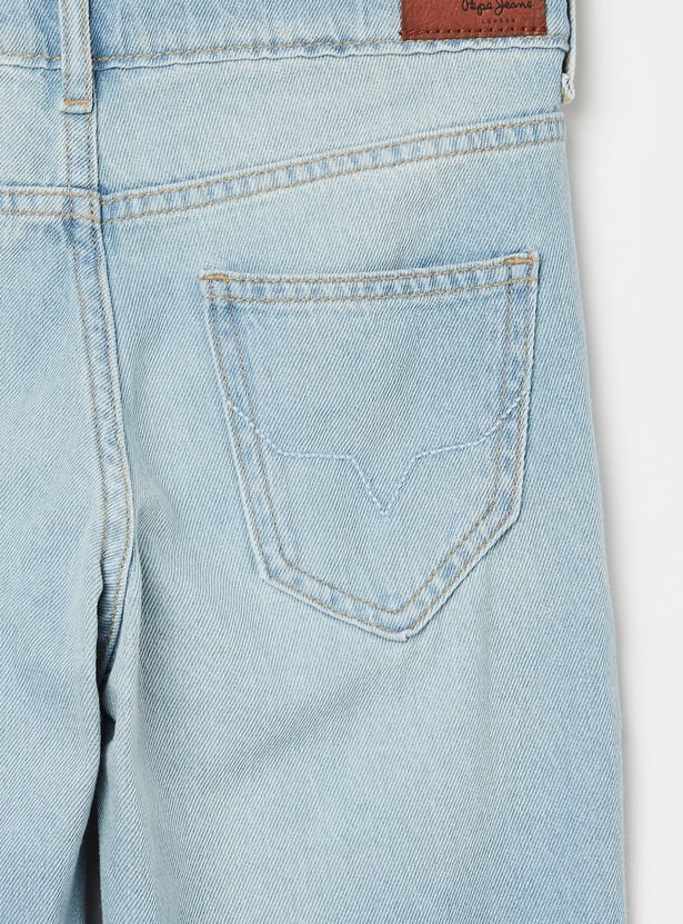 PEPE JEANS Boys Light Wash Regular Fit Jeans