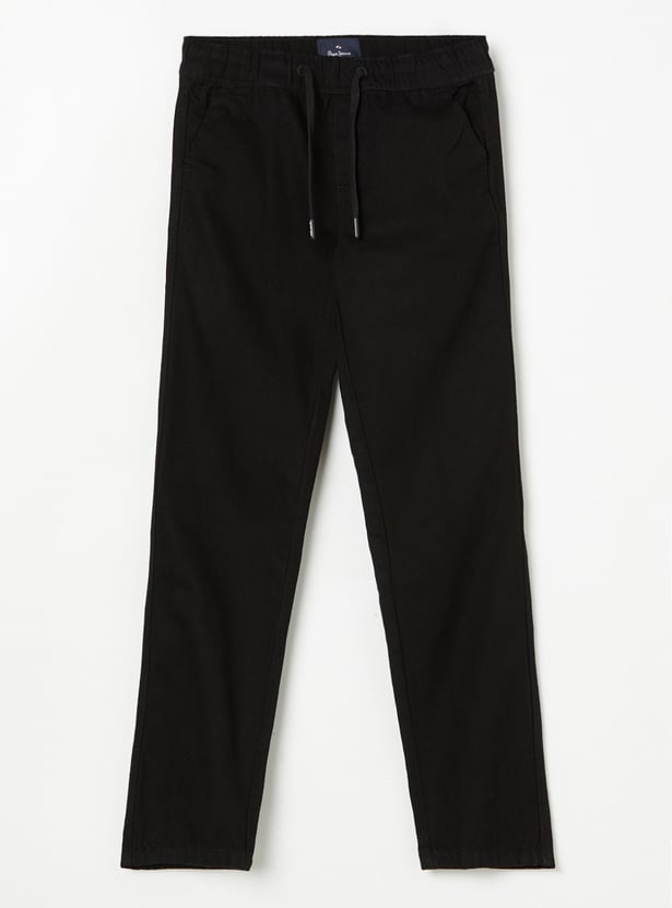 PEPE JEANS Boys Rinse Wash Regular Drawstring Jeans