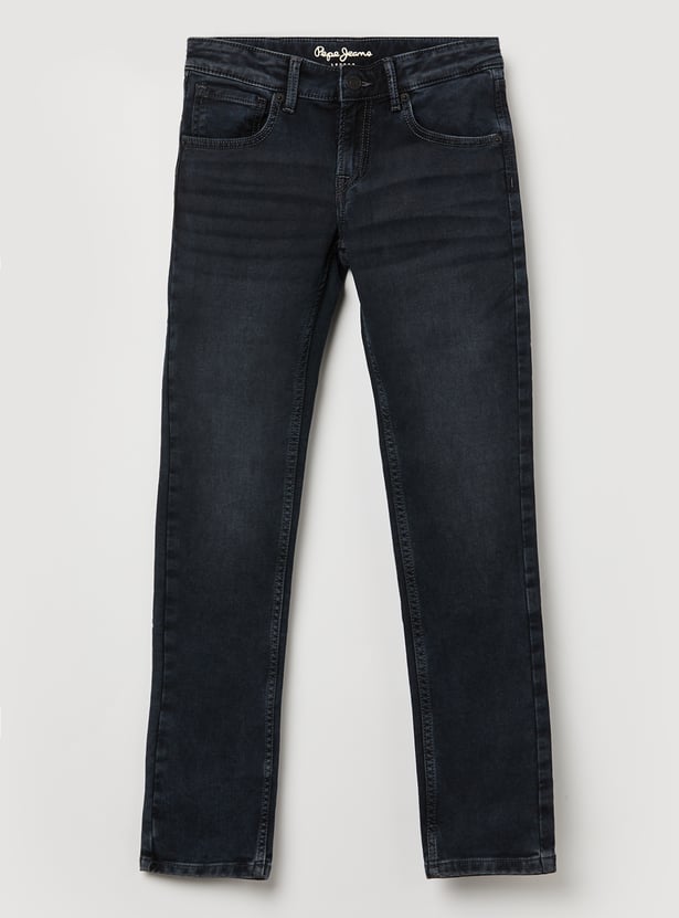 PEPE JEANS Boys Dark Wash Slim Fit Jeans