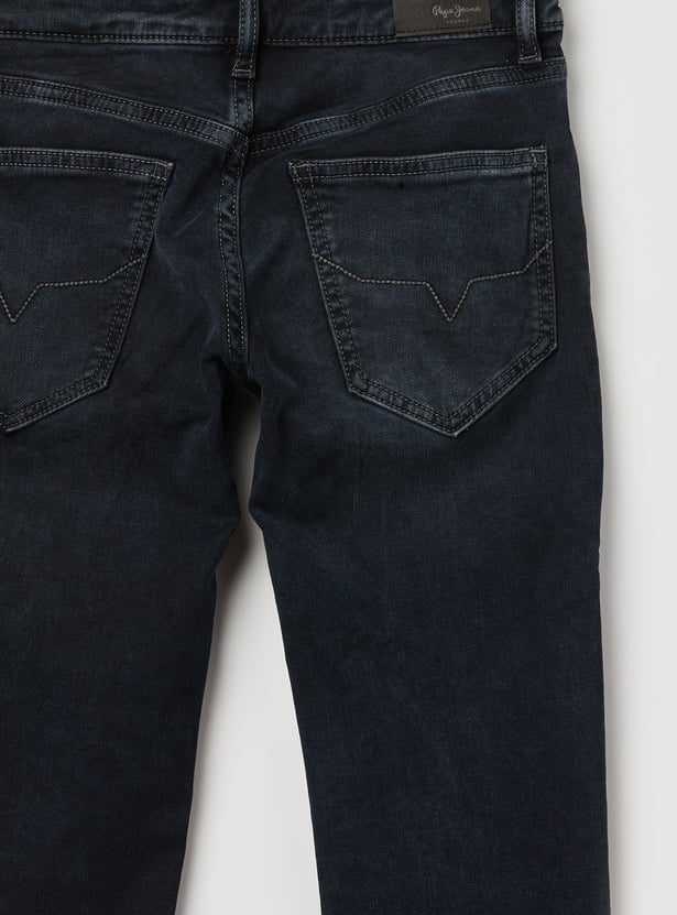 PEPE JEANS Boys Dark Wash Slim Fit Jeans
