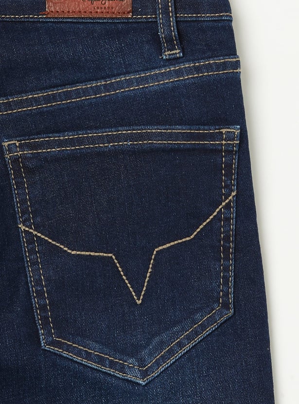 PEPE JEANS Boys Stonewashed Moses Jeans (Slim)