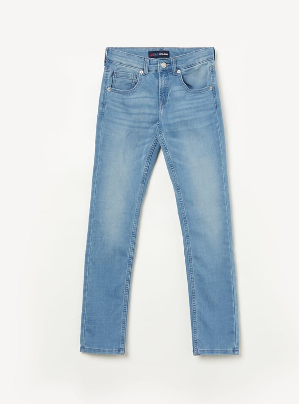 PEPE JEANS Boys Washed Slim Fit Jeans