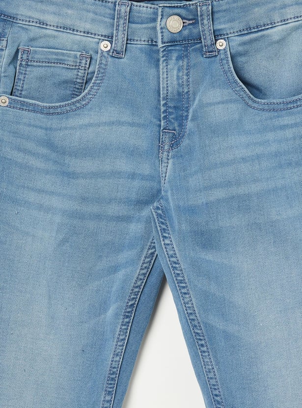 PEPE JEANS Boys Washed Slim Fit Jeans