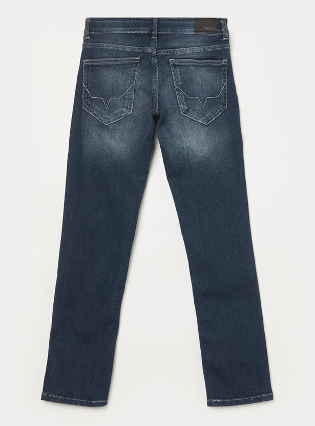 PEPE JEANS Boys Dark Wash Slim Fit Jeans