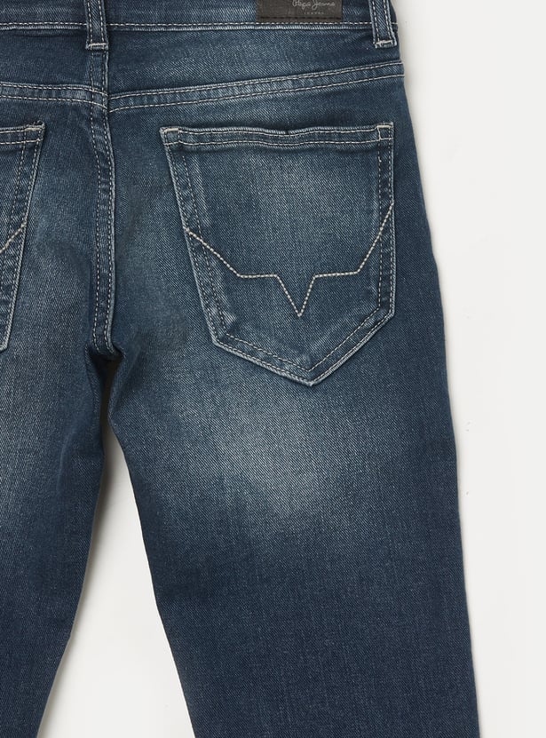 PEPE JEANS Boys Dark Wash Slim Fit Jeans