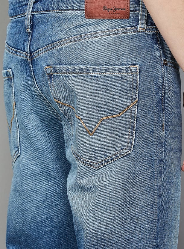 PEPE JEANS Washed Regular Straight Jeans