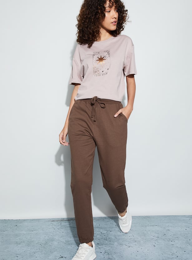 FAME FOREVER Solid Elasticated Joggers