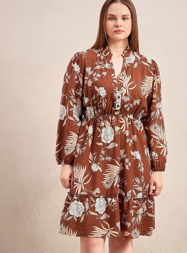 VERO MODA Floral Print A-line Dress